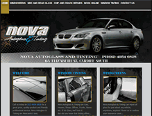 Tablet Screenshot of novaautoglass.com.au